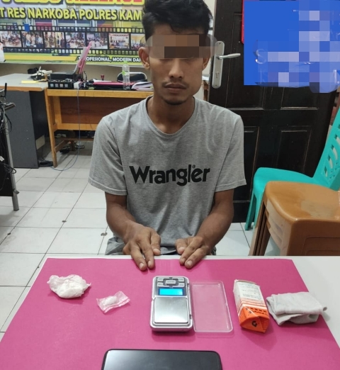 Tangkap Seorang Pengedar, Resnarkoba Polres Kampar Temukan 15 Paket Sabu Siap Edar